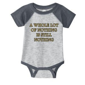 A Whole Lot Of Nothing Is Still Nothing Infant Baby Jersey Bodysuit