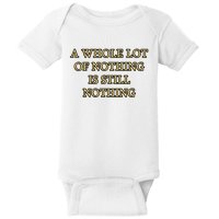 A Whole Lot Of Nothing Is Still Nothing Baby Bodysuit