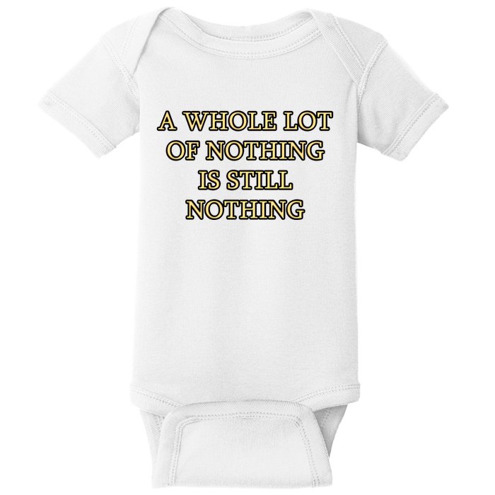 A Whole Lot Of Nothing Is Still Nothing Baby Bodysuit