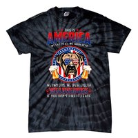 America We Love Dogs Boxer Dog and Beer 4th Of July Tie-Dye T-Shirt