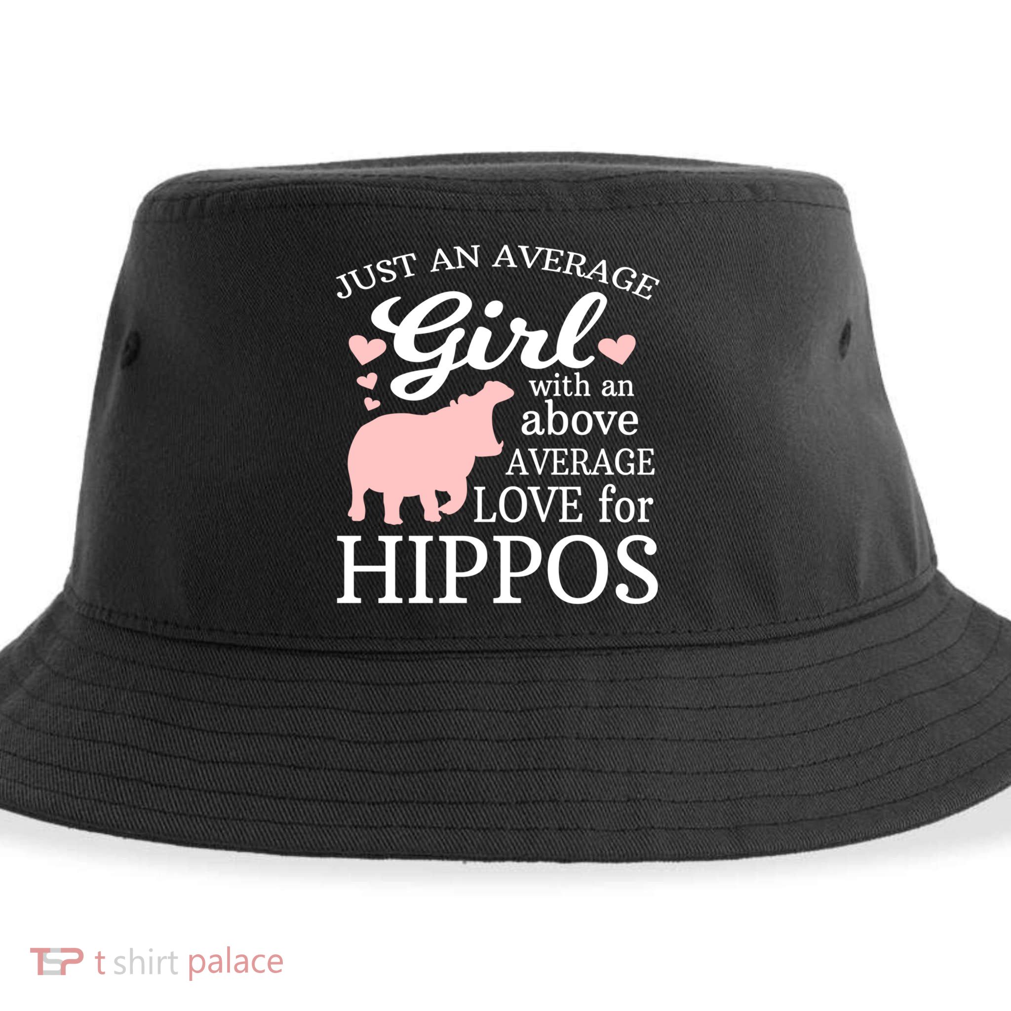Average Who Loves Hippos Gift Hippopotamus Funny Gift Sustainable Bucket Hat