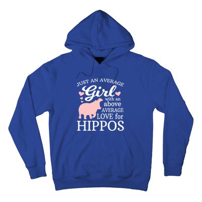 Average Who Loves Hippos Gift Hippopotamus Funny Gift Hoodie