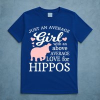 Average Who Loves Hippos Gift Hippopotamus Funny Gift T-Shirt
