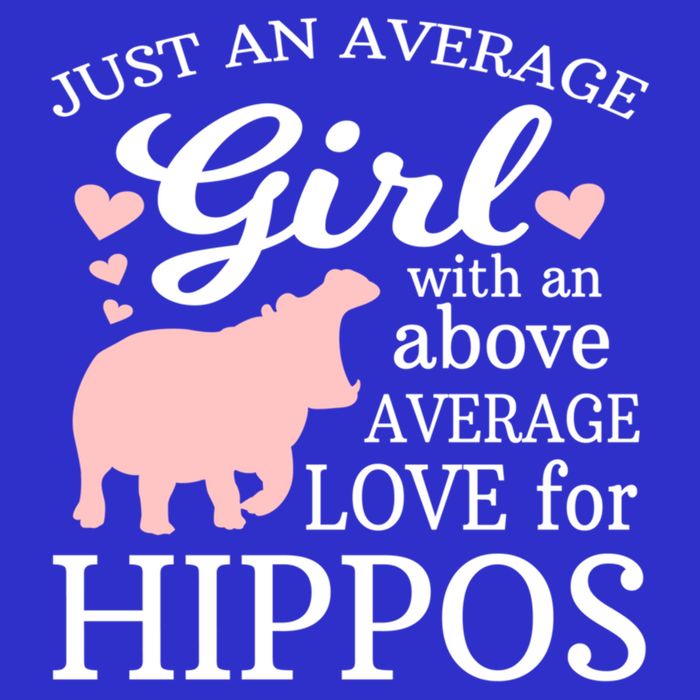 Average Who Loves Hippos Gift Hippopotamus Funny Gift T-Shirt