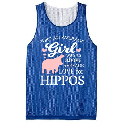 Average Who Loves Hippos Gift Hippopotamus Funny Gift Mesh Reversible Basketball Jersey Tank