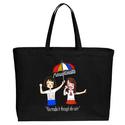 Assumptionista We Made It Through The Rain Cotton Canvas Jumbo Tote