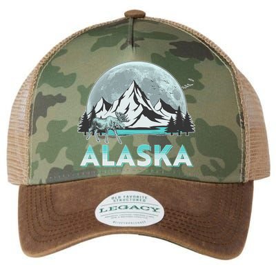 Alaska Wilderness Moose Moon Legacy Tie Dye Trucker Hat