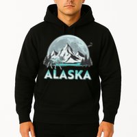 Alaska Wilderness Moose Moon Hoodie