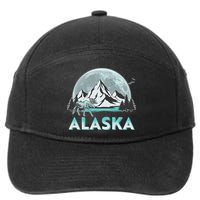 Alaska Wilderness Moose Moon 7-Panel Snapback Hat