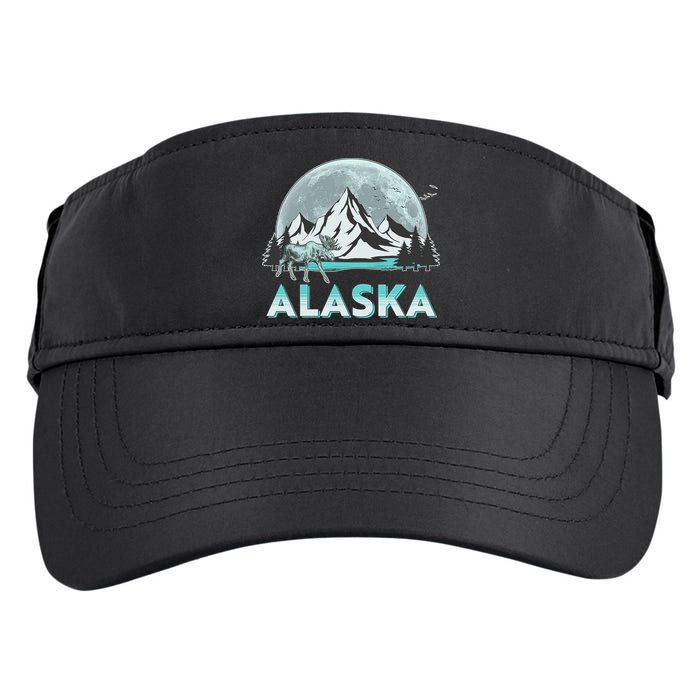 Alaska Wilderness Moose Moon Adult Drive Performance Visor