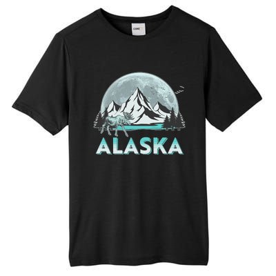 Alaska Wilderness Moose Moon Tall Fusion ChromaSoft Performance T-Shirt