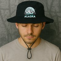 Alaska Wilderness Moose Moon Legacy Cool Fit Booney Bucket Hat