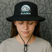 Alaska Wilderness Moose Moon Legacy Cool Fit Booney Bucket Hat