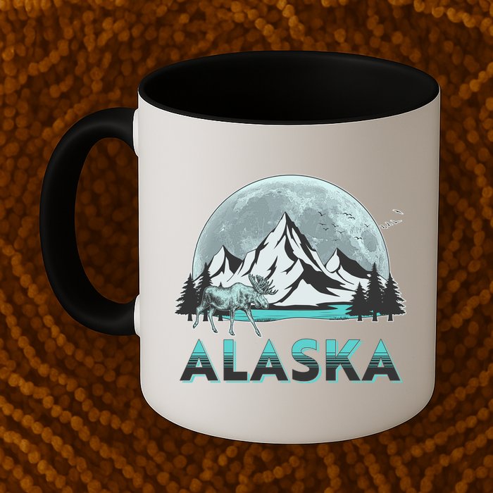 Alaska Wilderness Moose Moon Mug