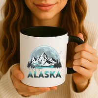 Alaska Wilderness Moose Moon Mug