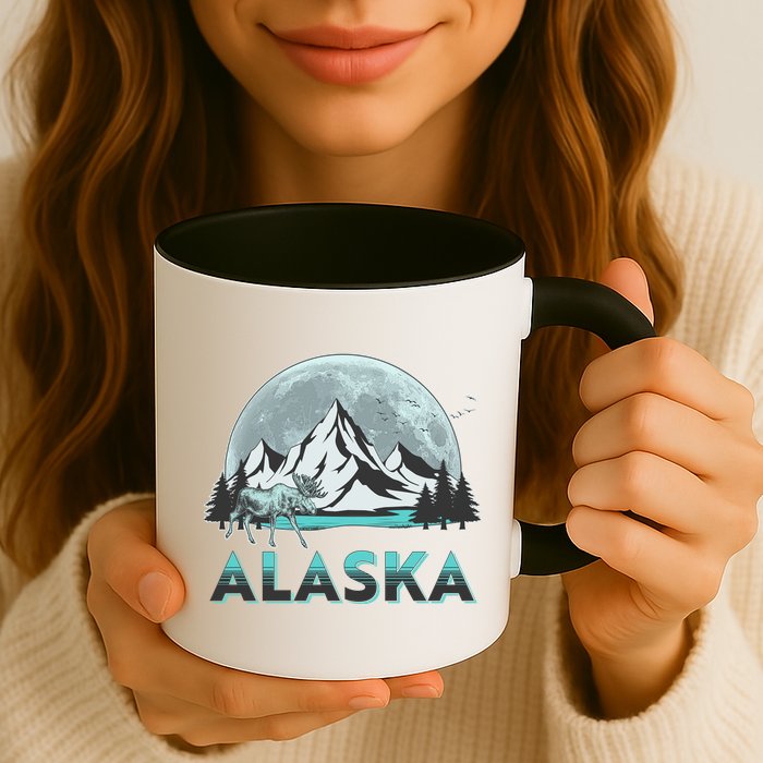 Alaska Wilderness Moose Moon Mug