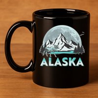 Alaska Wilderness Moose Moon 11oz C Handle Ceramic Mug