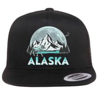 Alaska Wilderness Moose Moon Flatbill Hat