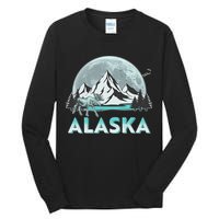Alaska Wilderness Moose Moon Tall Long Sleeve T-Shirt