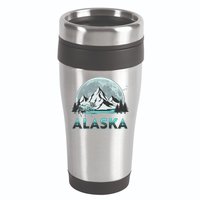 Alaska Wilderness Moose Moon 16oz Travel Tumbler