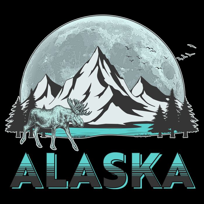 Alaska Wilderness Moose Moon 16oz Travel Tumbler