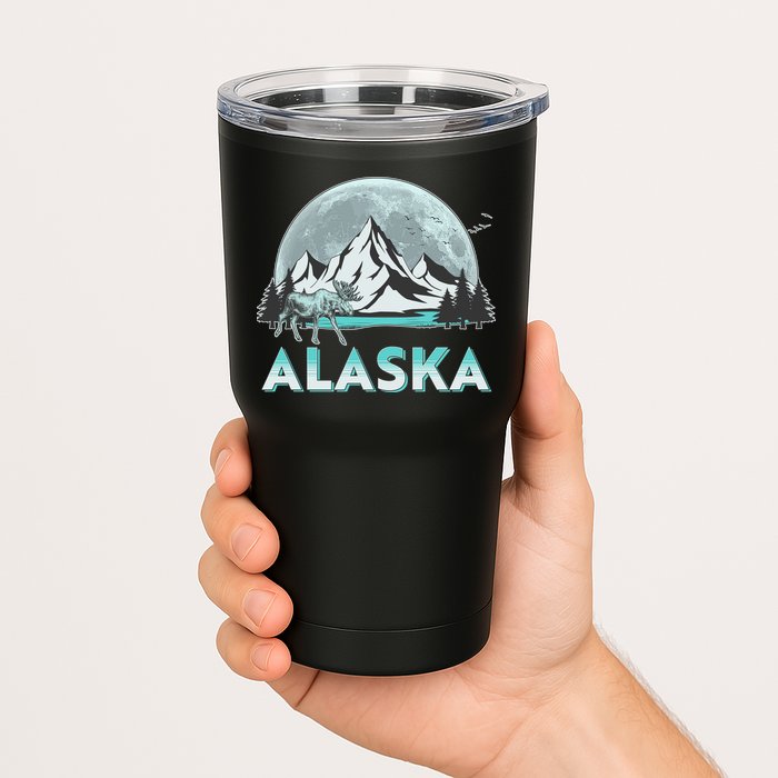 Alaska Wilderness Moose Moon Tumbler