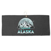 Alaska Wilderness Moose Moon Large Microfiber Waffle Golf Towel