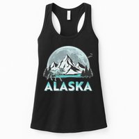 Alaska Wilderness Moose Moon Womens Tank Top