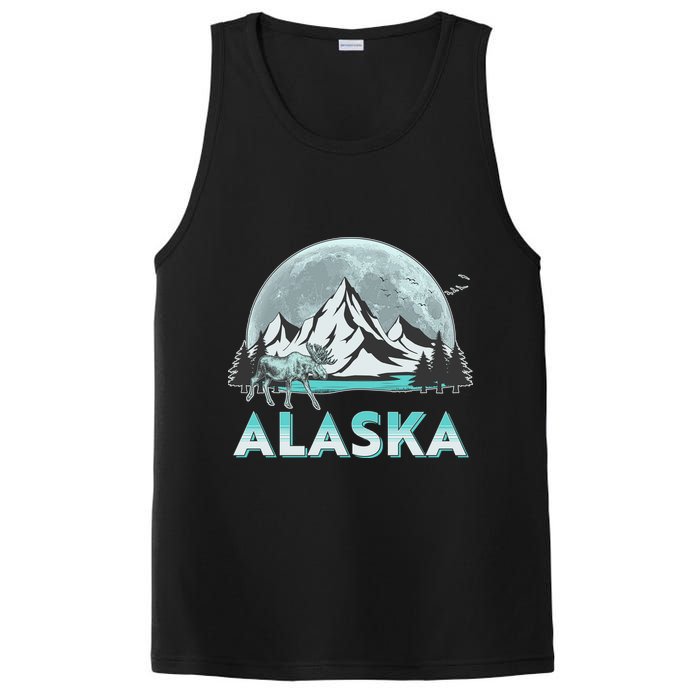 Alaska Wilderness Moose Moon PosiCharge Competitor Tank