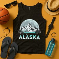 Alaska Wilderness Moose Moon Tank Top