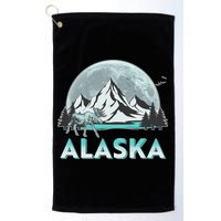 Alaska Wilderness Moose Moon Golf Towel