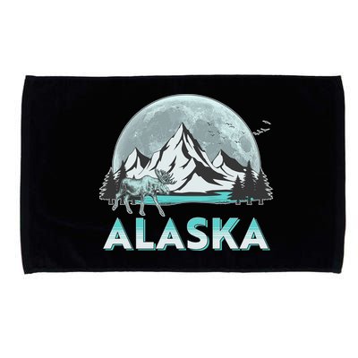 Alaska Wilderness Moose Moon Microfiber Hand Towel