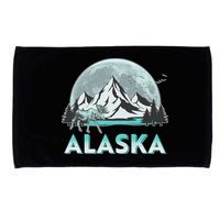 Alaska Wilderness Moose Moon Microfiber Hand Towel