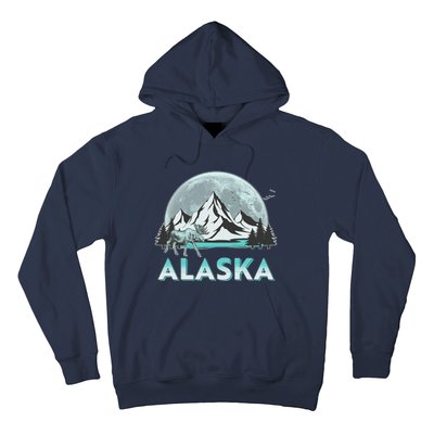 Alaska Wilderness Moose Moon Hoodie