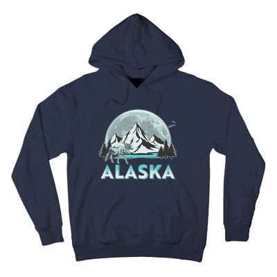 Alaska Wilderness Moose Moon Tall Hoodie