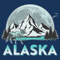 Alaska Wilderness Moose Moon Infant Baby Jersey Bodysuit