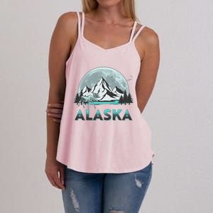 Alaska Wilderness Moose Moon Women's Strappy Tank