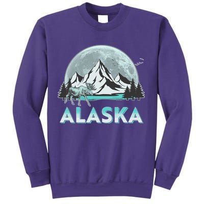 Alaska Wilderness Moose Moon Sweatshirt