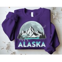 Alaska Wilderness Moose Moon Sweatshirt