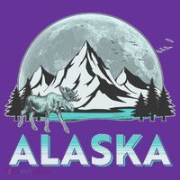 Alaska Wilderness Moose Moon Mesh Reversible Basketball Jersey Tank