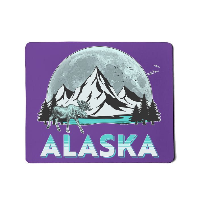 Alaska Wilderness Moose Moon Mousepad