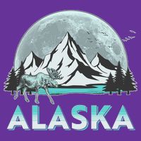 Alaska Wilderness Moose Moon Mousepad