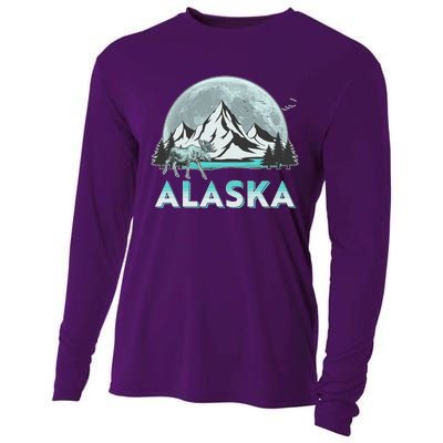 Alaska Wilderness Moose Moon Cooling Performance Long Sleeve Crew