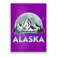 Alaska Wilderness Moose Moon Poster
