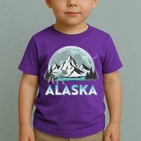 Alaska Wilderness Moose Moon Toddler T-Shirt