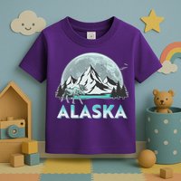 Alaska Wilderness Moose Moon Toddler T-Shirt