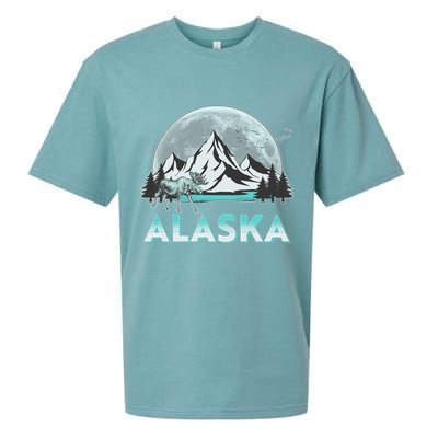 Alaska Wilderness Moose Moon Sueded Cloud Jersey T-Shirt