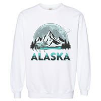 Alaska Wilderness Moose Moon Garment-Dyed Sweatshirt