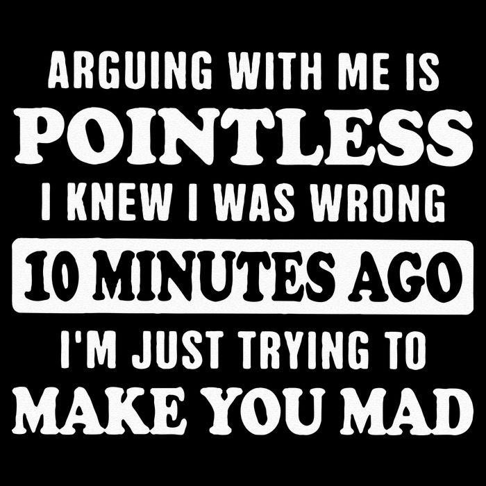 Arguing With Me Is Pointless, I Knew I Was Wrong 10 Minutes Mousepad
