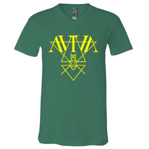 Aviva Wallpaper Music Best Seller Logo Essential V-Neck T-Shirt